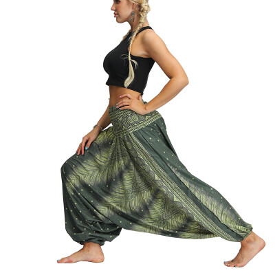 

Women Harem Long Pants Hippie Wide Leg Gypsy Yoga Dance Boho Palazzo Trousers