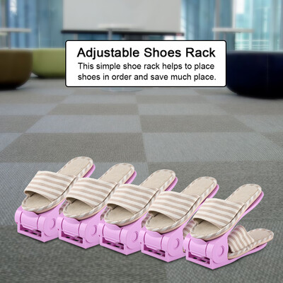 

20pcs Double Layer Adjustable Shoes Rack Organizer Shoe Storage Holder Space Saving Shoes Holder Shoes Organizer