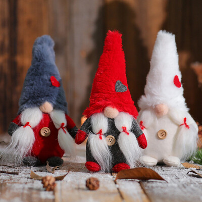 

〖Follure〗Christmas Decoration Faceless Doll Figurine Decoration Children Creative Gift3PC