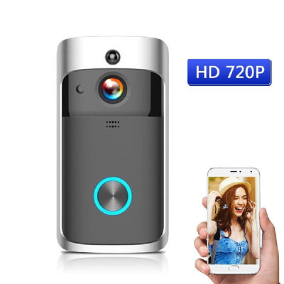 

WiFi Smart Wireless Security DoorBell Smart HD 720P Visual Intercom Recording Video Door Phone Remote Home Monitoring Night Vision