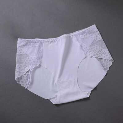 

Womens Lace Mid Waist Briefs Underwear Sexy Comfy Lingerie Knickers Underpants