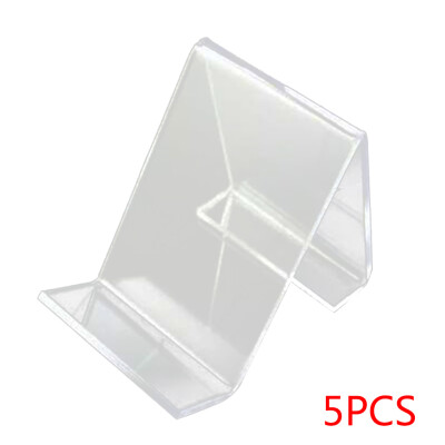 

5pcs Acrylic Clear Cell Phone Mount Holder Durable Universal Business Card Stand Holder for Mobile Devices