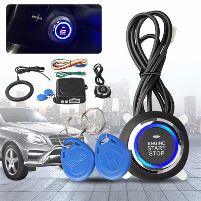 

Tailored Car Ignition Switch 12V RFID Engine Start Push Button Keyless Entry Starter Kit