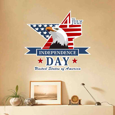 

Gobestart Independence Day July 4 Vinyl DIY Wall Sticker Decals Home Decor Bedroom
