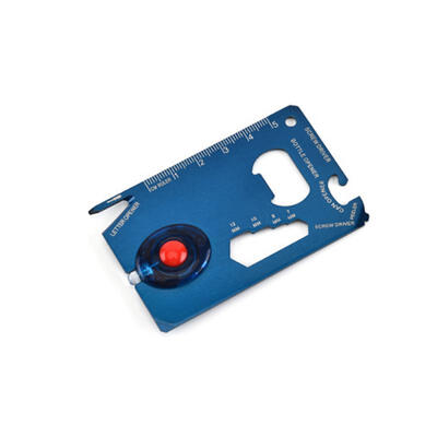 

Multi-function Stainless Steel Tool Card With Light Portable Survival Card For Outdoor Camping Adventure