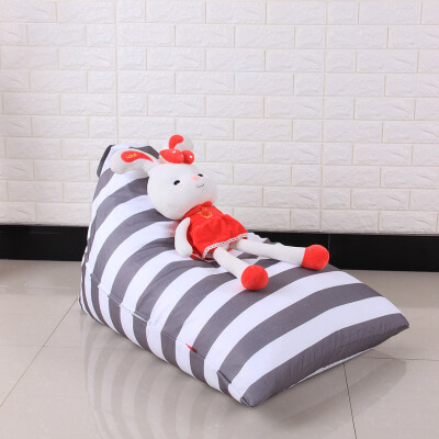 

Gobestart Kids Stuffed Animal Plush Toy Storage Bean Bag Soft Pouch Stripe Fabric Chair