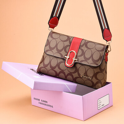 

Middle-aged womens bags Korean version oblique Bag soft skin small old ladies shoulder bag mother buy vegetable bags