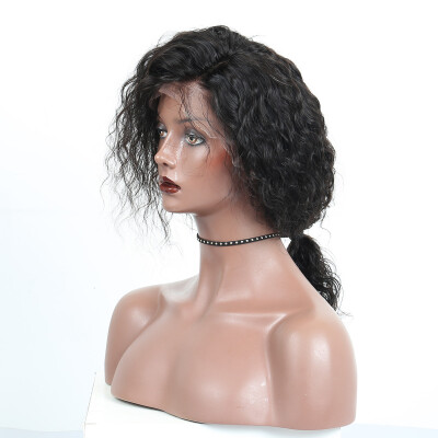 

Dolago Short Human Hair Wigs For Women 13x4 Mongolian Wavy Bob Lace Front Wigs Pre Plucked With Baby Hair Curly Remy Black 130 Fu