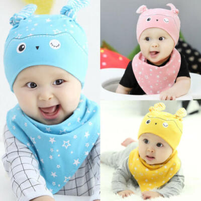 

Newborn Kids Baby Boy Girl Pom Hat Winter Warm Knit Crochet Beanie Cap Scarf Set