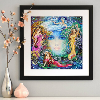 

Character Forest House Pattern 5D DIY Diamond Painting Embroidery Mosaic Painting Modern Cross Stitch Rhinestone Painting