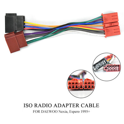

12-137 ISO Radio Adapter for DAEWOO Nexia Espero Mini Wire Wiring Harness Connector Lead Loom Cable Plug Adaptor Stereo