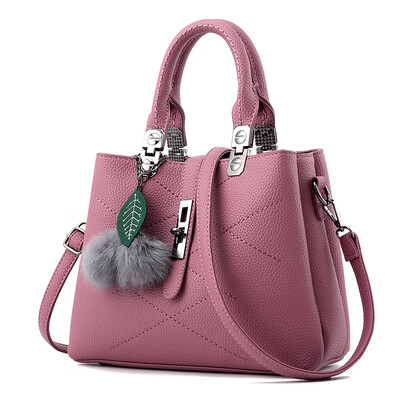 

Hair ball handbag fashion handbag tide simple European&American diagonal shoulder bag diagonal package