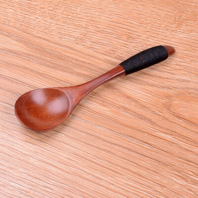 

Toponeto Wooden Binding Spoon Stirring Spoon Environmental Portable Kitchen Supplies