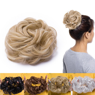 

Synthetic Hair Bun Extensions Messy Hair Scrunchies Hair Pieces for Women Hair Donut Updo Ponytail