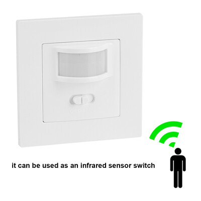 

AC 110V-240V Infrared PIR Motion Sensor Recessed Wall Lamp Light Bulb SwitchMotion Sensor Light SwitchInfrared Light Switch