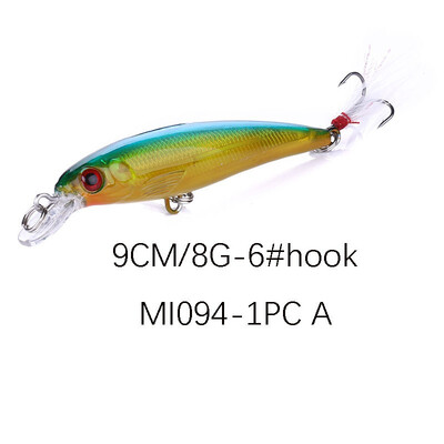 

VISSEN 1PCS 8g9cm Minor Fishing Lure Topwater Minnow Fishing Lures Artificial Hard Bait Mini Wobblers Pesca Crankbait