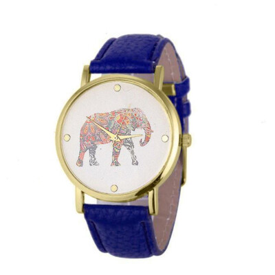 

Temperament Womens Watches Best Sellers Cute Elephant Pattern Ladies Watch Montre Femme Marque De Luxe Cuir Zegarki Damskie