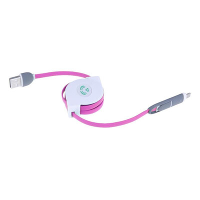 

2 in 1 Micro USB Port Apple  Port Auto Organizing Charging Data Cable