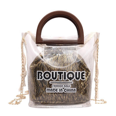

Chain Crossbody Bags Women Drawstring Clutch Shoulder Travel Bucket Handbag