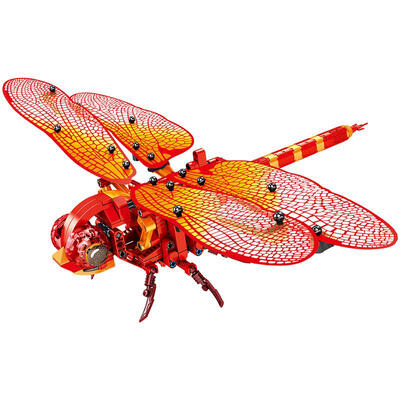 

DIY Simulation Insect Hand Hornet Red Dragonfly Wisdom Model Building Block Toy Mechanical Child Toy