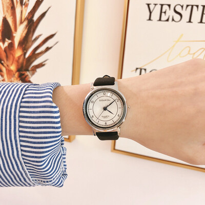 

Korean watch female student Harajuku style simple retro ulzzang casual Joker literary couples to watch