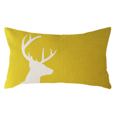 

〖Follure〗Minimalist Animal Pillow Case Linen 30x50cm Throw Cushion Cover Home Decor