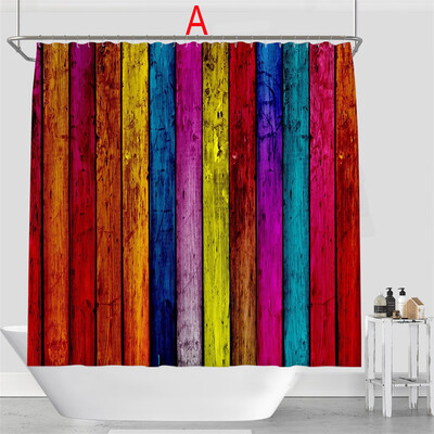 

Toponeto Digital Printing Creative Scenery Shower Curtain Bathroom Fabric Shower Curtain