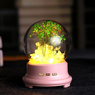 

Dreamlike Music Lamp LED Night Light USB Charging Spherical Sound Acoustics Tabletop Decorative Voice Speaker