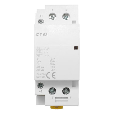 

Home AC Connector Electric 220V 5060Hz Poles Coil AC Modular Contactor High Sensitivity Strong Conductivity ICT