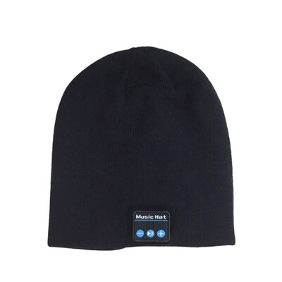 

Outdoor Winter Knitted Music Hat Beanie Headset Hands Free Smart Wireless Headphones Rechargeable BT Cap with Built-in Stereo Spea