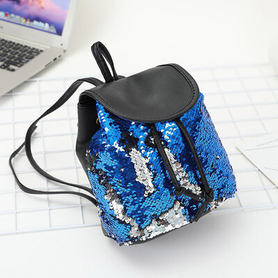 

Tailored Women Fashion School Style Sequins Travel Satchel School Bag Backpack Bag