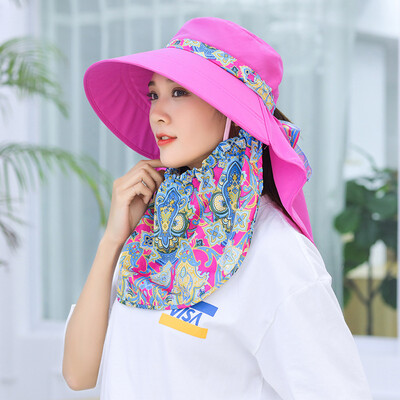 

Anti-UV Sun Hat Sunscreen Foldable Joker Summer Outdoor Tea Picking Travel Hat Lady Sun Hat