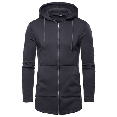 

Mens Casual Tops Slim Fit Hoodie Zip-Up Long Sleeve Active Jersey Hooded Jackets