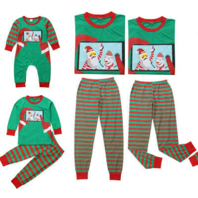 

Christmas Xmas Baby Kids Adult Family Matching Set Sleepwear Pajamas Costumes