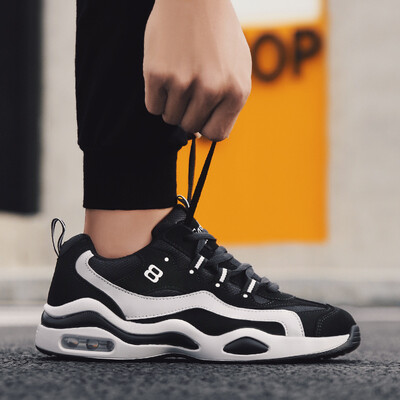 

2019 autumn new mens sports wind single shoes Korean students sports shoes breathable cushions running tide shoes