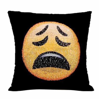 

〖Follure〗Adorable Two Sides Two Moods Pillow Cover Case Cafe Home Decor Cushion