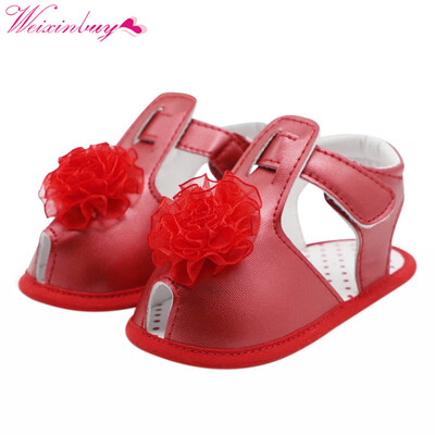 

Baby Girl Sandals Baby Shoes Summer Flowers PU Cotton Soft Bottom Baby Girl Shoes Newborn Baby Sandals