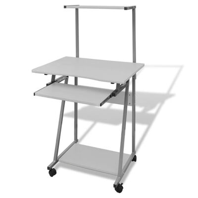 

Computer Desk With Pull-Out Keyboard Tray White