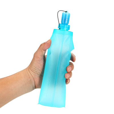 

Romacci TPU Folding Soft Flask Sport Water Bottle Running Camping Hiking Water Bag Collapsible Drink Water Bottle