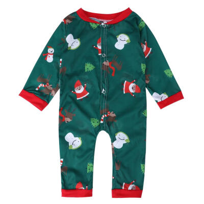 

Family Christmas Pajamas Digital Print Family Matching Baby Jumpsuit