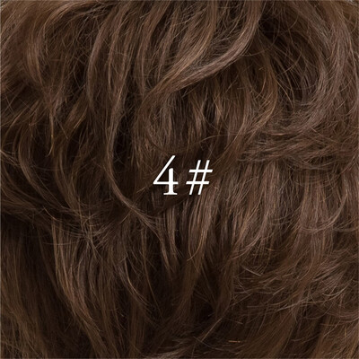 

BLONDE UNICORN Extra Short Straight 6 Inch Hair Black Wigs Fluffy Texture Human HairSynthetic Blend Wigs with Side Fringe for Wh