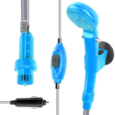 

Car Washer DC 12V Camping Shower Portable Car Shower Washer Set Electric Pump Outdoor Hiking Camping Travel Pet Dog Man Woman