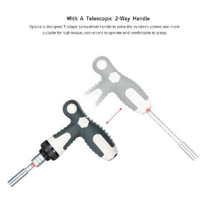 

Screwdriver Kit 41 in 1 Retractable Magnetic Driver Kit Hand Tools Set T-shape Screw Driver Bit Professional Repair Tool Kit with
