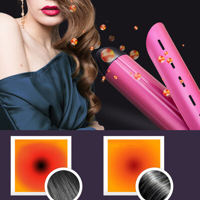 

〖Follure〗Tourmaline Ceramic Hair Care Technology Durable Mini Thermostatic Dry And Wet Us