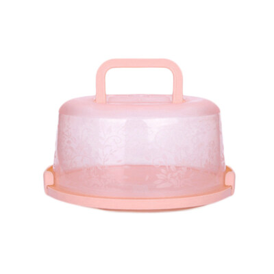 

Portable Round Birthday Cake Dessert Fruit Storage Carrier Box Container Case