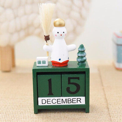 

Tailored Christmas Creative Gifts Wooden Calendar Decoration Mini Wooden