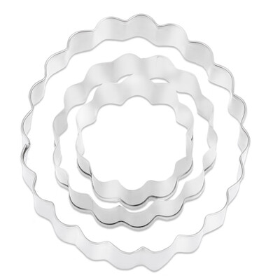 

3pcs Carnation Flower Stainless Steel Fondant Cake Cutter Baking Mold