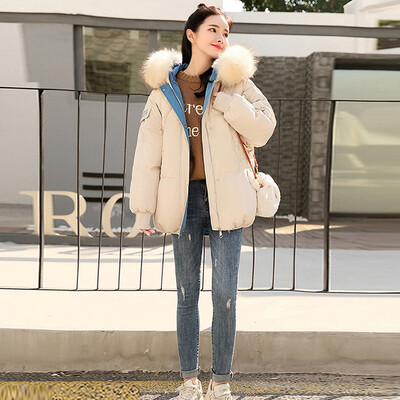 

Tailored Fashion Women Outerwear Long Sleeve Zipper Hooded Jackets Cotton-padded Coats