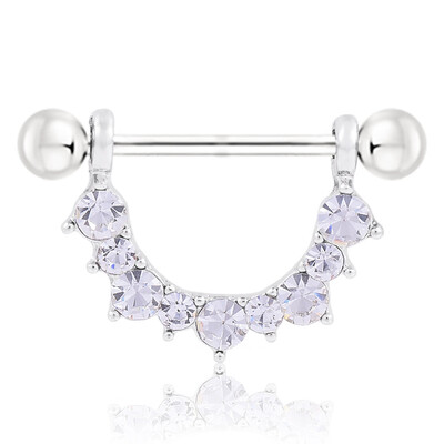 

Silver Color U Shape Piercing Shield Bars Steel Piercing Nipple Piercing For Woman Men