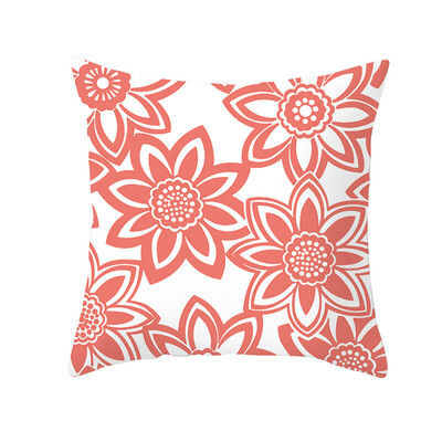 

〖Follure〗Living Coral Polyester Pillow Case Sofa Car Waist Throw Cushion Cover Home Decor